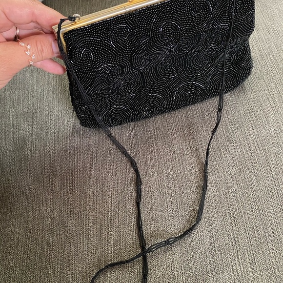 Black beaded handbag - Picture 10 of 11